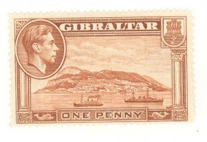 Gibraltar #108a Unused Single