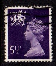Wales - #WMMH6 Machin Queen Elizabeth II - Used
