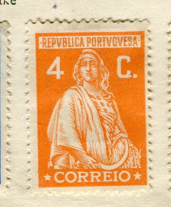 PORTUGAL; 1926 early Ceres issue Mint hinged 4c. value