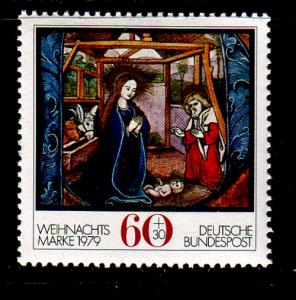 Germany Sc B569 1979 Christmas stamp mint NH