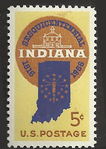 # 1308 MINT NEVER HINGED INDIANA STATEHOOD SESQUICENTENNIAL