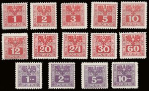 Scott #J175-88 Issued 1945 MNH