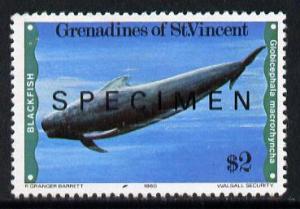 St Vincent - Grenadines 1980 Whales & Dolphins $2 (Bl...