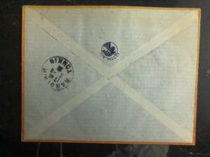 1938 Saigon  to Hanoi Vietnam First Flight Cover via Air France FFC 100 Flown