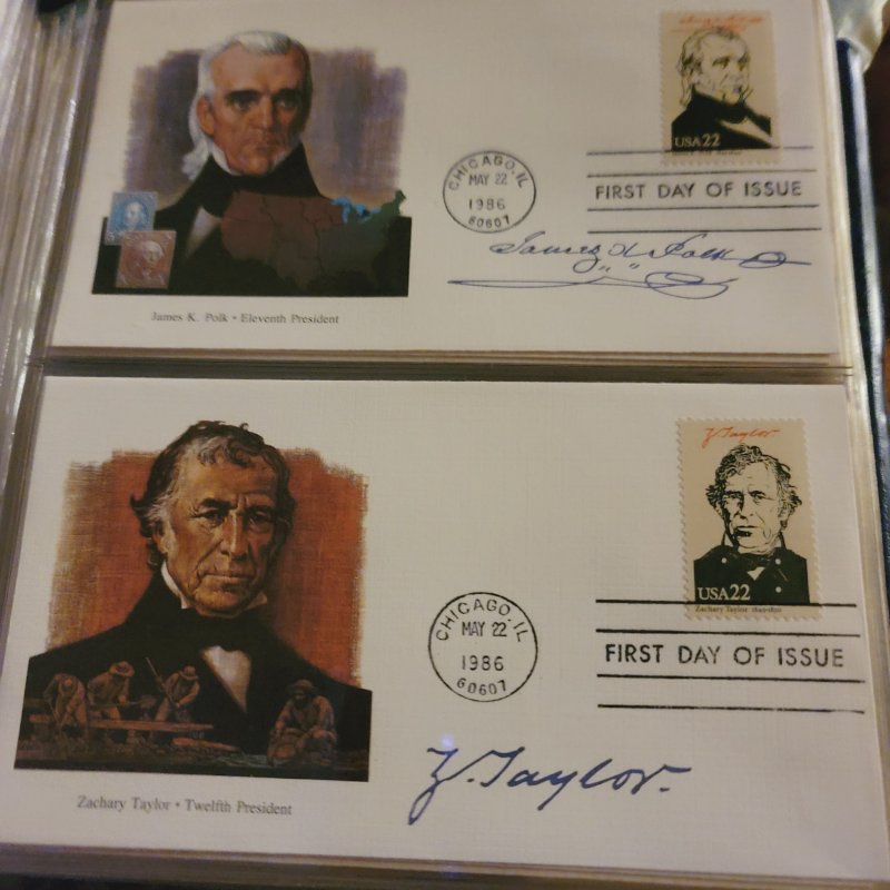 USA The Presidents of the US first day issue complete set with binder