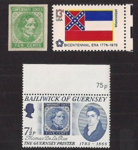 CSA FORGERIES, BOGUS & COLLATERAL LOT incl #7 Tatham pair with ORIGINAL ENVELOPE