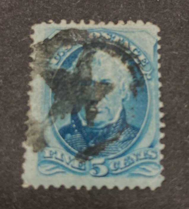 KAPPYS STAMPS UNITED STATES #179  1875 5c TAYLOR USED FANCY STAR CANCEL  K251