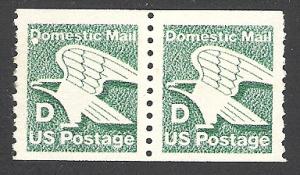 US #2112 Coil Pair, \D\ & Eagle, MNH