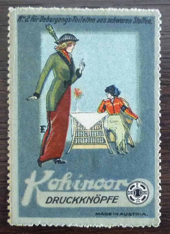 KOH I NOOR - POSTER STAMP! cinderella czech austria fashion reklamemarke J13