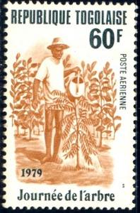 Second Arbor Day, Man Watering Tree, Togo MNH