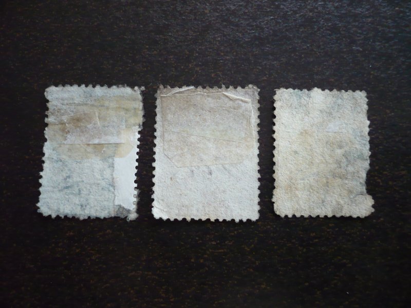 Stamps - New Zealand - Scott# 32,36,37 - Used Part Set of 3 Stamps