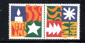 Netherlands Sc 872a 1994 December stamp pair mint NH