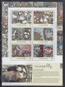 Canada Scott 2002 MH Pane of 6 - Jean-Paul Riopelle