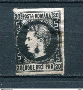 Romania 1866 Prince Carol 20 pa Sc 32 Mi 16y Type II MH 14100