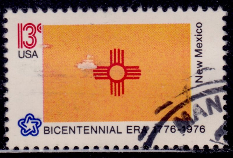 United States, 1976, New Mexico Statehood Bicentennial, 13c, #1679, used