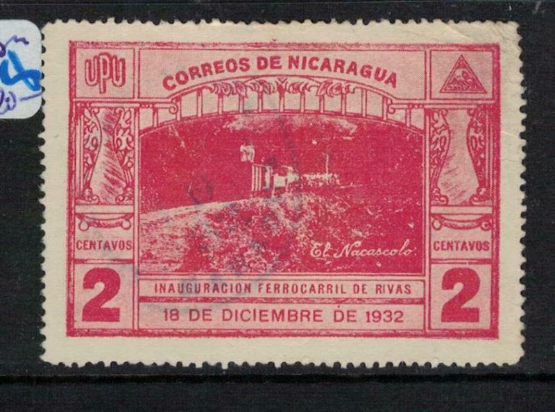 Nicaragua 1932 Rivas Railroad Train SC 571 VFU (5ekr)