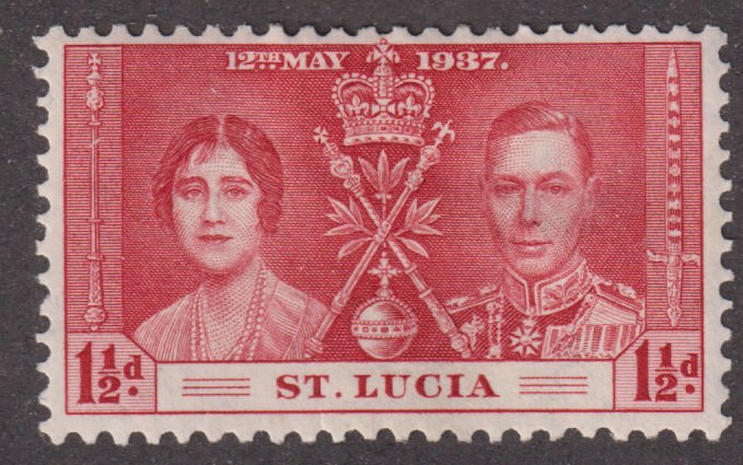 St Lucia 108 King George VI Coronation Issue 1937