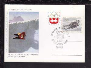 Austria Olympics 1964 Card BIN 