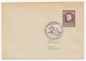 Cover / Postmark Austria 1947 Horse racing
