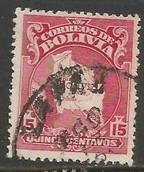 BOLIVIA 191 VFU MAP 602F-11