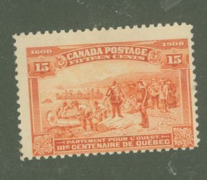 Canada #102 Unused Single