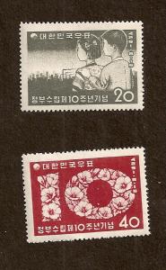 KOREA - SCOTT #284-5 - MINT - NEVER HINGED