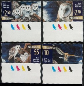 2001 Niuafo'ou 382-385+Tab Owls 11,00 €