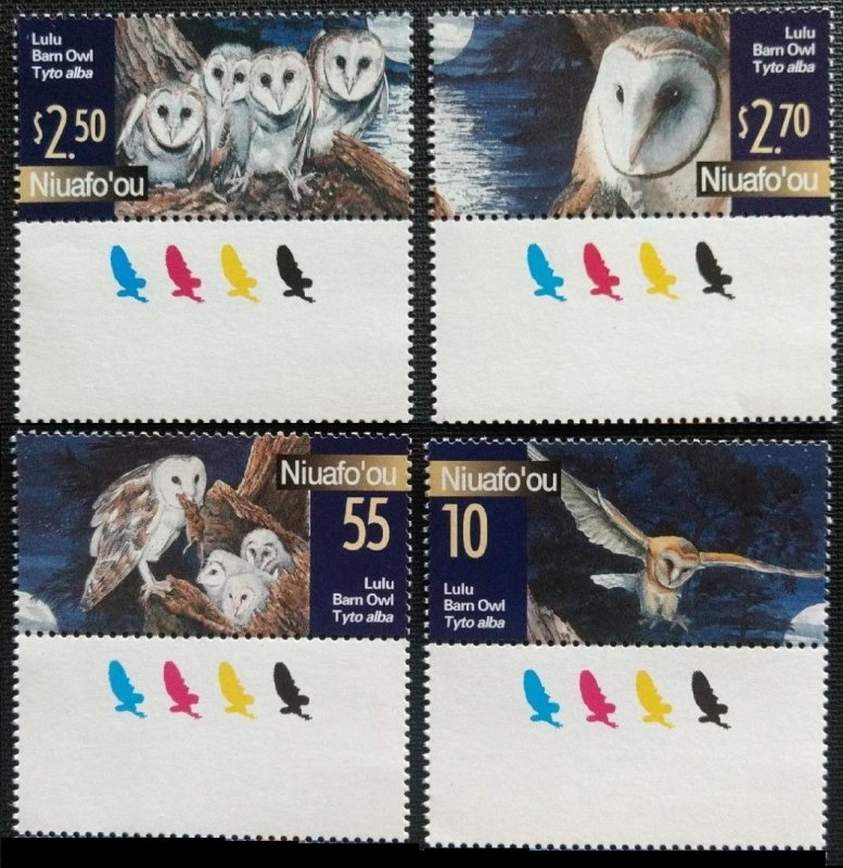 2001 Niuafo'ou 382-385+Tab Owls 11,00 €