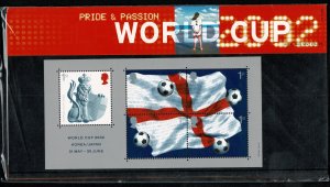 G.B.QE II 2002 WORLD CUP FOOTBALL MINT (NH) SGMS2292 P.O.PACK 335 SUPERB