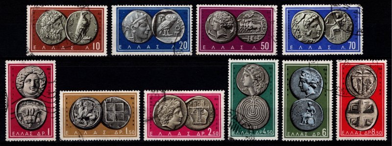 Greece 1959 Ancient Greek Coins, Set [Used]