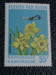 Gabon Stamp: 1971 SC#C109//111 Airmail Stamps-Colorful Flowers  MNH-Stamp