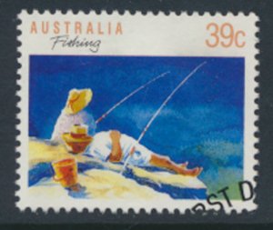 Australia SG 1179 Used  SC# 1109   Fishing  w/first day issue cancel see scan