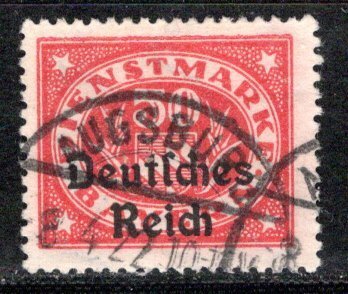 German States Bavaria Scott # O58, used, exp h/s, Mi # DR40