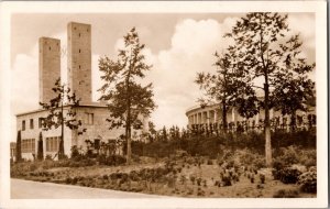 1936 Germany Berlin Olympic Games Reichsportfeld Gardens RPPC Postcard Cover
