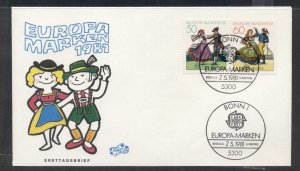 Germany 1981 Europa Folklore FDC