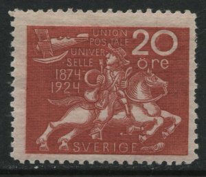 Sweden 1924 UPU 20 ore mint o.g. hinged