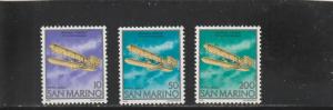 San Marino  Scott#  C134-6  MNH