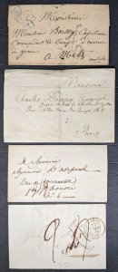 45 French stampless cover/folded letter lot [Y.106]