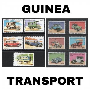 Thematic Stamps - Guinea - Transport - Choose from dropdown menu