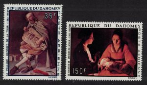 Dahomey Paintings by G. de la Tour 2v 1972 MNH SC#C174-C175 SG#486-487