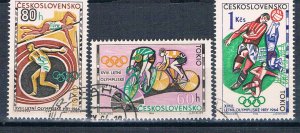 Czechoslovakia 1258-60 Used Sports 1960 (MV0357)