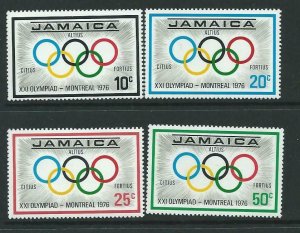JAMAICA SG415/8 1976 OLYMPIC GAMES, MONTREAL MNH