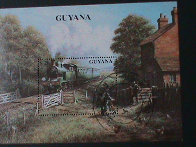 ​GUYANA-CLASSIC TRAIN  CTO S/S VF LAST ONE NH WITH FIRST DAY OF ISSUED