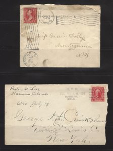 US Late 19th Century and Early 20th Century Postal Covers