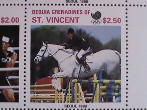 ST.VINCENT1988 SUMMER OLYMPIC GAMES-SEOUL'88-KOREA MNH S/S VF ESTV. $6