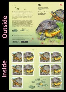 Canada 3179a-3179b 3179c Endangered Turtles P booklet 10 MNH 2019