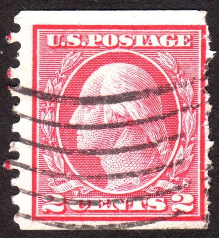 1914, US 2c, Washington, Used, Sc 453