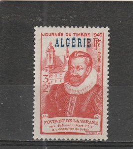 Algeria  Scott#  B46  MH  (1946 Stamp Day)