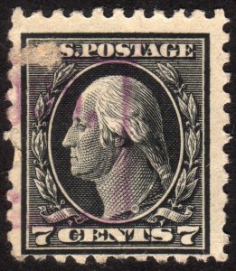 1914, US 7c, Washington, Used, Sc 430