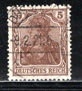 Germany Reich Scott # 118, used, exp.h/s, Mi# 140a